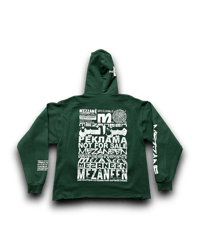 Image 3 of Philadelphia Eagles Jalen Hurts #1 Go Birds 215 custom hand painted green hoodie 