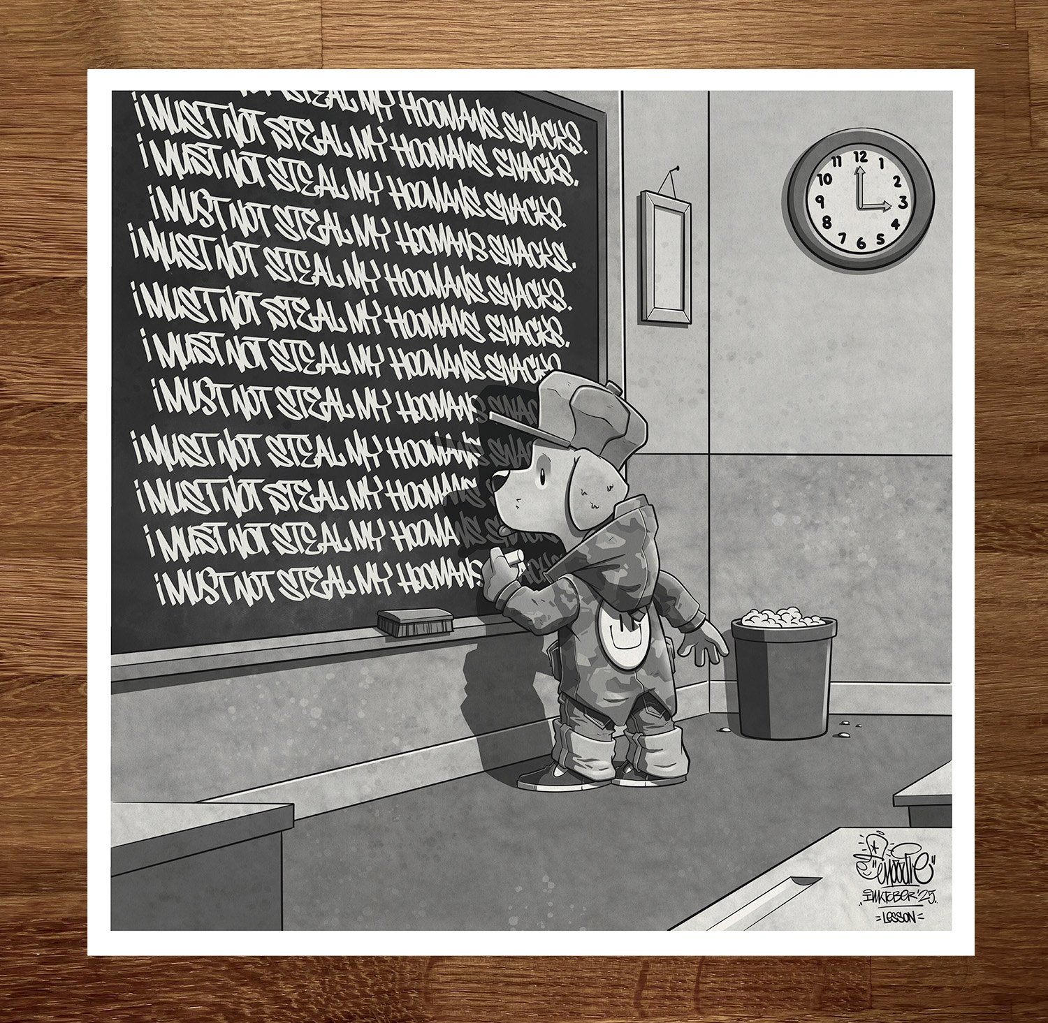 Lesson - Inktober 25 Print | Growl & Grandeur