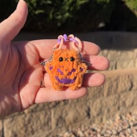 Image 1 of Mini Micro Orange Kitty with Wings and Keychain
