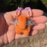 Image 3 of Mini Micro Orange Kitty with Wings and Keychain