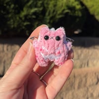 Image 1 of Pink Micro Kitty with Silver Wings