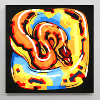 Image 1 of Year of the Snake - Original Painting, 12" x 12"