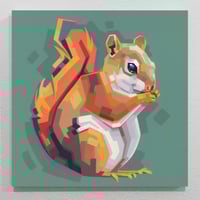 Squirrel - Original Painting, 12" x 12"