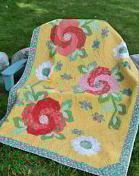 Image 1 of Midnight Rose Garden Quilt