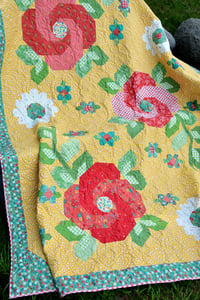 Image 5 of Midnight Rose Garden Quilt