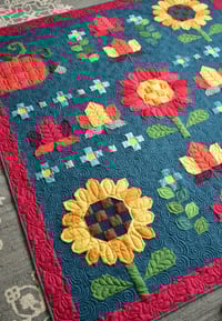 Image 3 of Autumn Afternoon Sampler Quilt in Grasscloth Cottons