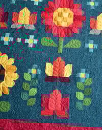 Image 5 of Autumn Afternoon Sampler Quilt in Grasscloth Cottons