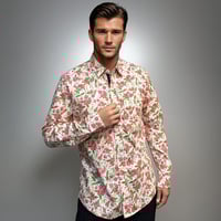 Camisa rosas mil blanco roto