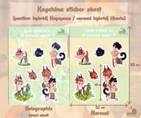KGHN sticker sheet (Hybrid AU)