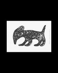 Perro salchicha postal