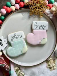 Image 2 of Personalised stocking - pink (leave name in notes at checkout)