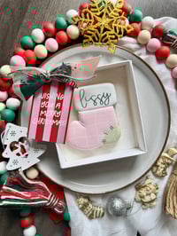 Image 1 of Personalised stocking - pink (leave name in notes at checkout)