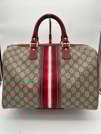 Image 1 of Gucci Joy GG Canvas Red & White Boston Bag