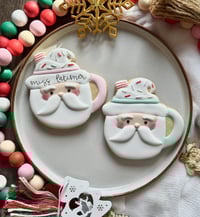 Image 2 of Personalised Santa mug - blue (leave name in notes at checkout)