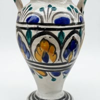 Image 2 of Vase en céramique méditerranéen amphore vintage peint à la main - vase berbère 