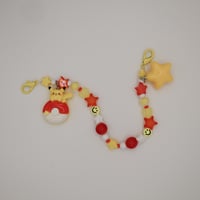 Image 1 of Poke Ball Pikachu Mask Chain