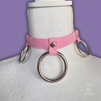 Image 3 of PASTEL SMALL TRIPLE RING CHOKER