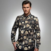 Camisa abuelillos negra