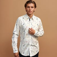 Camisa notas colores blanca