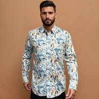 Camisa acuarela azules