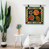 Image of "Come Share This Love" Wall Hanging Quilt