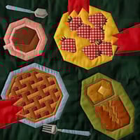 Image of "Come Share This Love" Wall Hanging Quilt