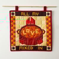 Image of "All My Love Mixed In" Wall Hanging Quilt