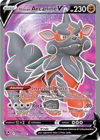 Hisuian Arcanine V (Full Art) - SWSH12: Silver Tempest - Near Mint