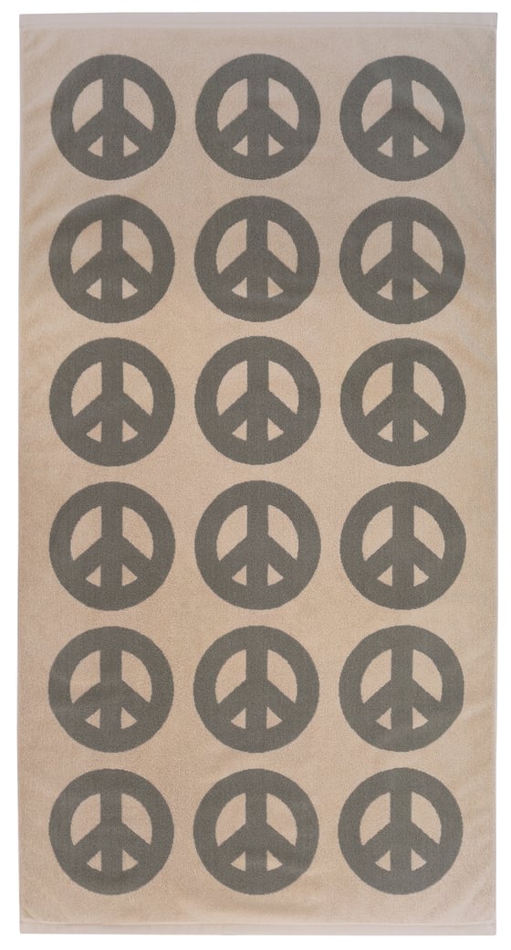 Image of PEACE Towel <div> Earth & Tan </div>
