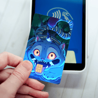 Derpy Cat Credit Card Cover