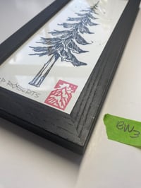 Image 2 of Original ink tree 3 Black Wooden Frame