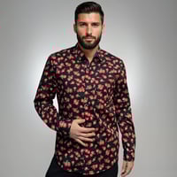 Camisa amapola negra