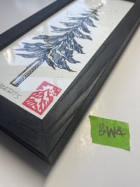 Image 2 of Original ink tree 4 Black Wooden Frame