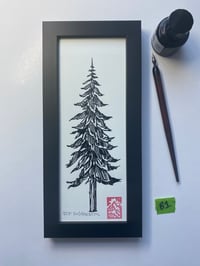 Original ink tree 1 Black Frame
