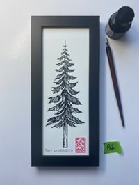 Original ink tree 2 Black Frame