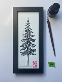 Original ink tree 3 Black Frame