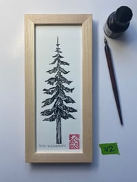 Original ink tree 2 Wooden Frame