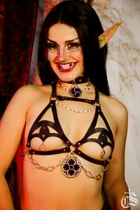 Image 1 of Harnais "Rosacea Lucis" & choker "Lux Fidei"