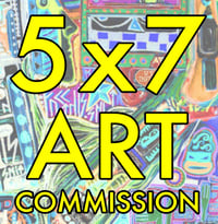 Image 1 of 🖍️ 5x7 CUSTOM COMIC ILLUSTRATION – FULL COLOR or BLACK & WHITE 🖍️