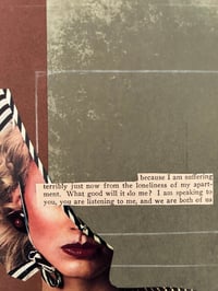 Image 2 of A Plight of Social Media - OOAK Collage - Paper Collage - Collage and Pencil - Original Art 