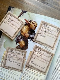 Image 3 of Pathfinder D&D/DND Stat Block - Post-It Notes - Sticky Notepad