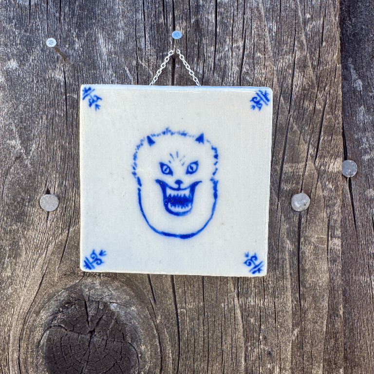 Image of HOUSE Cat Mini Porcelain Tile