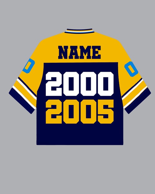 Image of Murphy Blue & Yellow Oversized Jersey