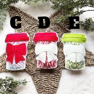 Image of Christmas Coffee Cup Decorations