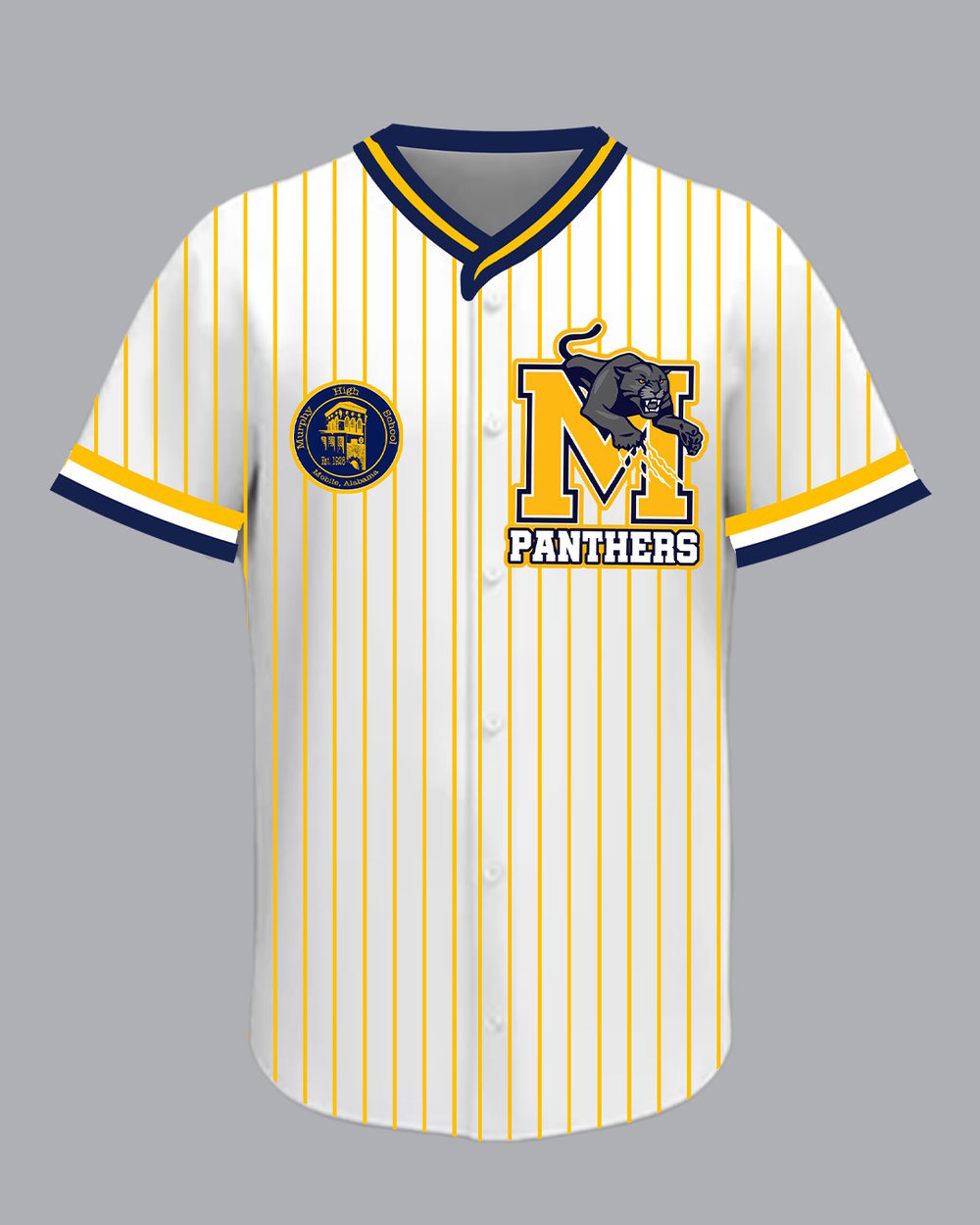 Image of Murphy Yellow Stripe Button Up Jersey