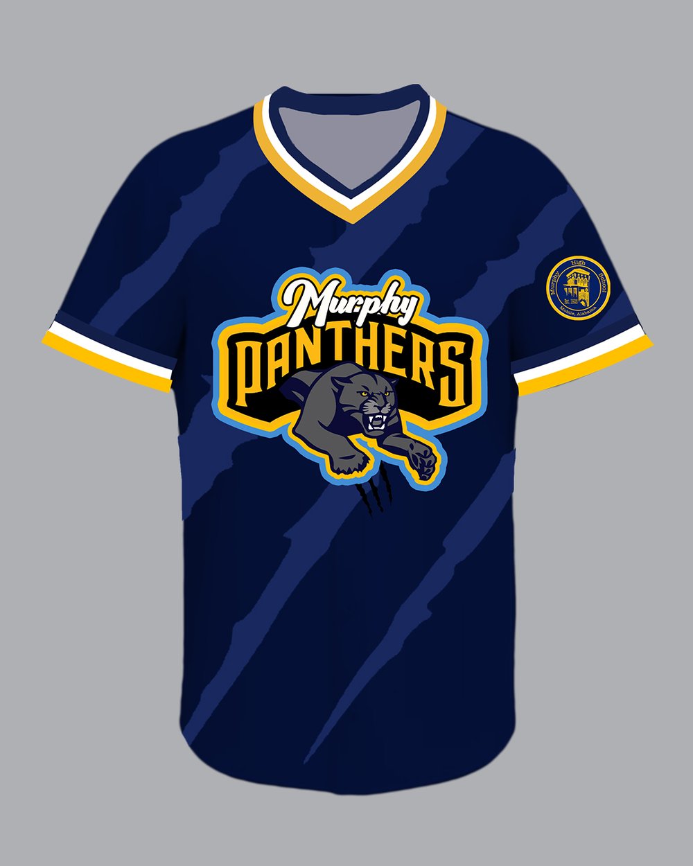 Image of Murphy Blue Stripe Pullover Jersey