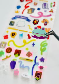 Image 3 of ffxiv themed deco sticker sheet