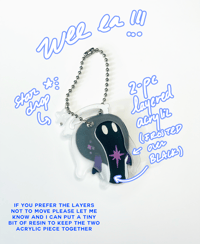 Image 2 of ffxiv even more minions frosted keychain