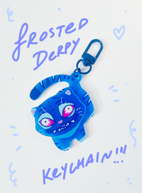 Image 1 of 2" kdh derpy frosted keychain