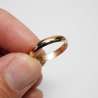 Image 4 of Antique 14k Yellow Gold Wedding Band with Engraving Dated 1922